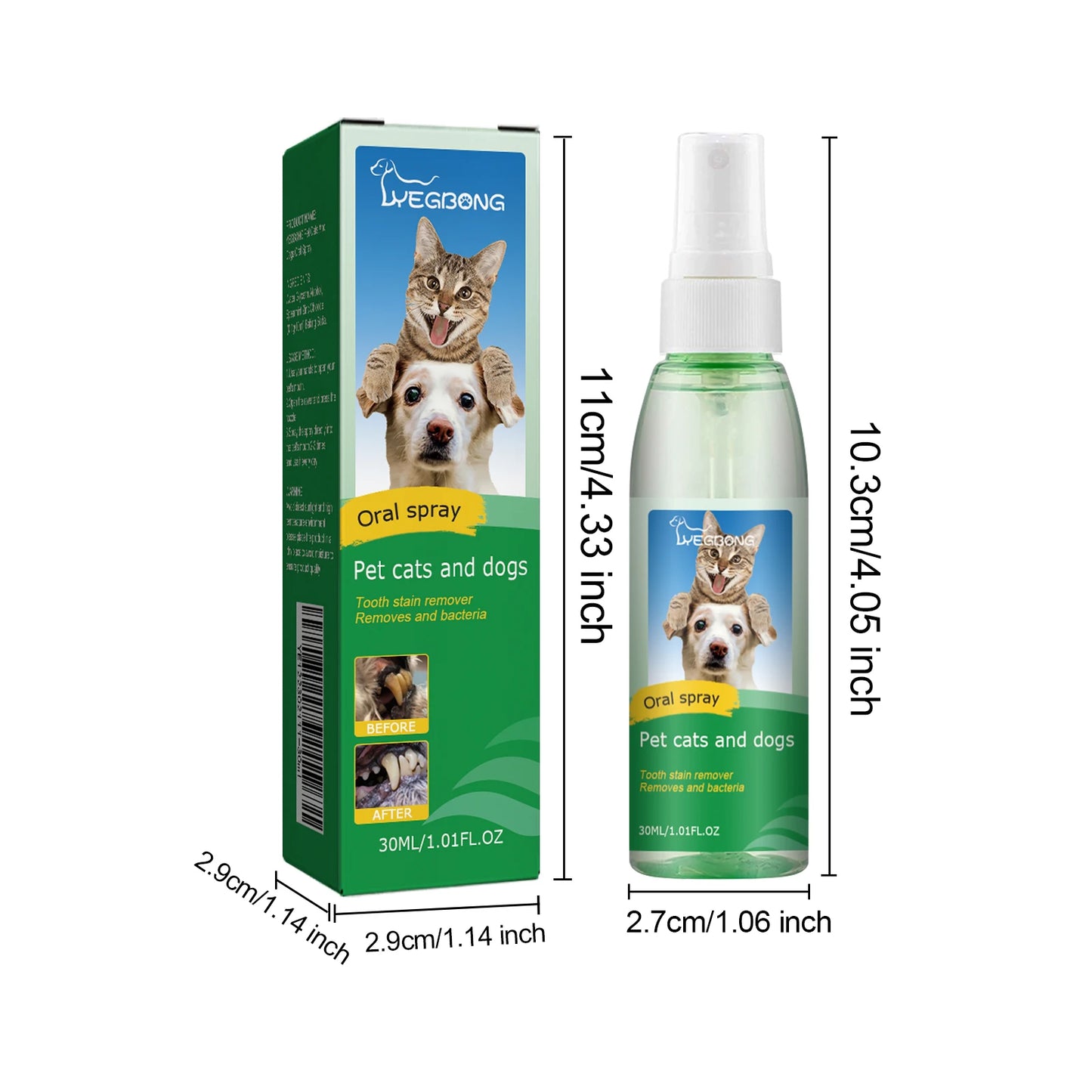 Yegbong Pet Dental Care Spray For Dogs And Cats Oral Hygiene