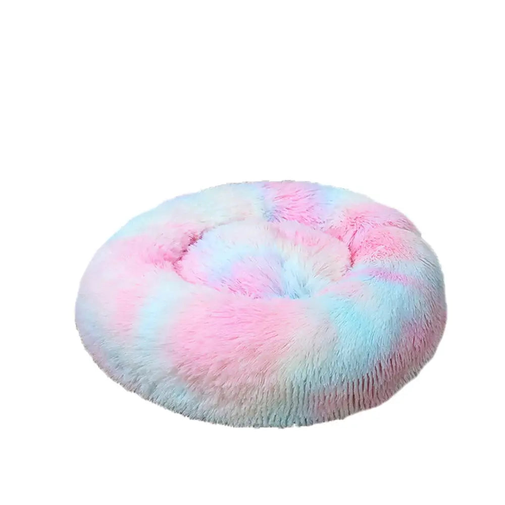 CN Zhejiang Donut Dog Bed Warm Plush Calming Washable Pet by Furtastic Pet Essentials