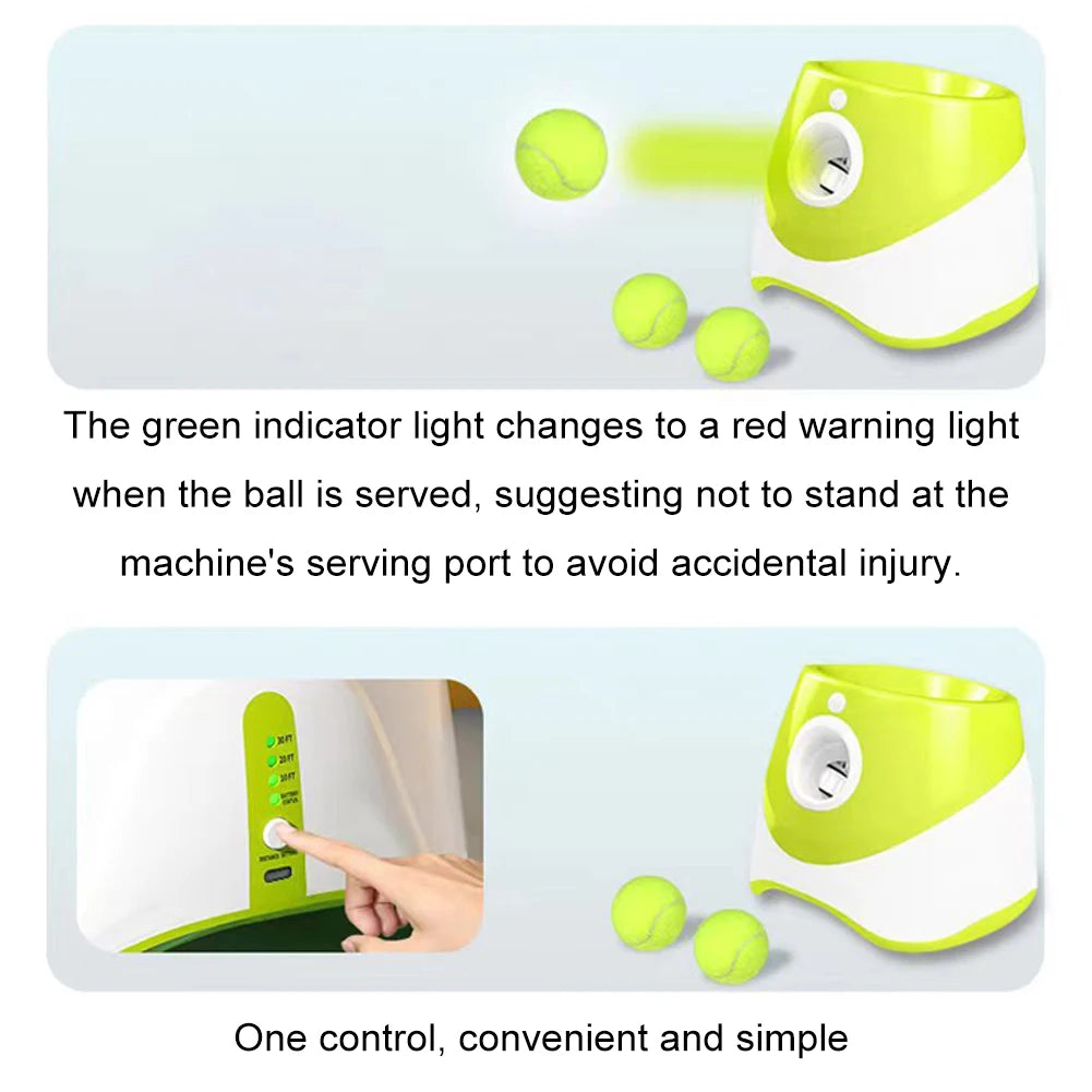 Pet Prime Automatic Dog Ball Thrower Launcher Indoor Outdoor Play