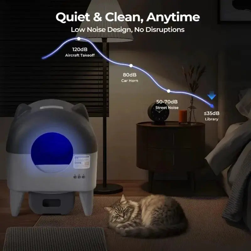 Lunapurr Automatic Self Cleaning Cat Litter Box With App Control by Furtastic Pet Essentials