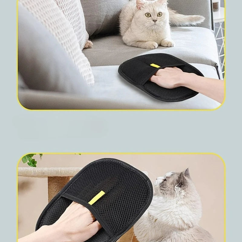 Hign-concerned Pet Hair Remover Glove for Cats Washable Mitt