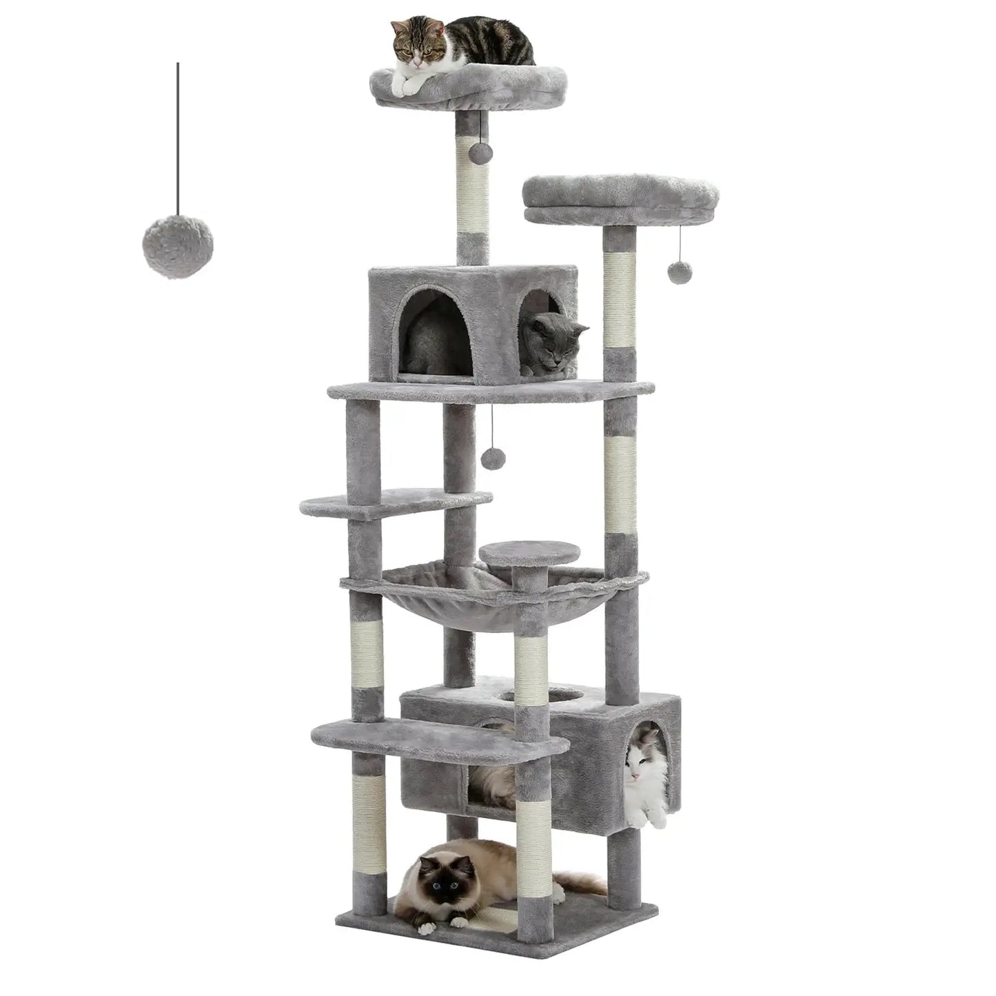 PAWZ Road Large Cat Tree Indoor Cats With Sisal Posts by Furtastic Pet Essentials