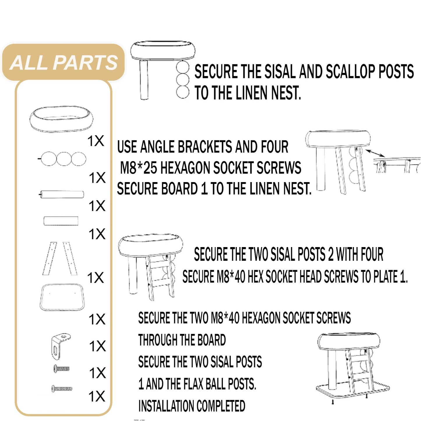 Guangdong Indoor Cat Climbing Frame With Ice Mat and Ball