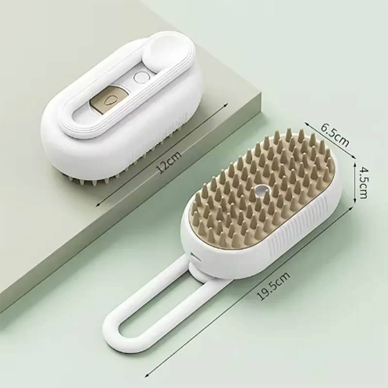 Pet Spray Massage Brush One Button Steam For Cats Dogs