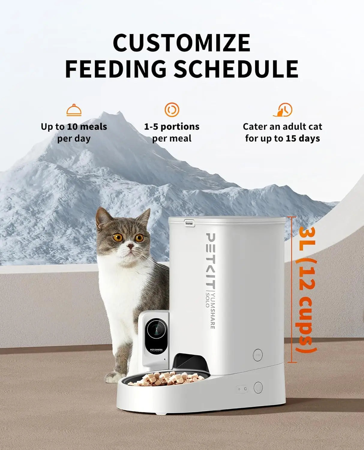 Automatic Pet Feeder With Camera 1080P HD Night Vision WiFi