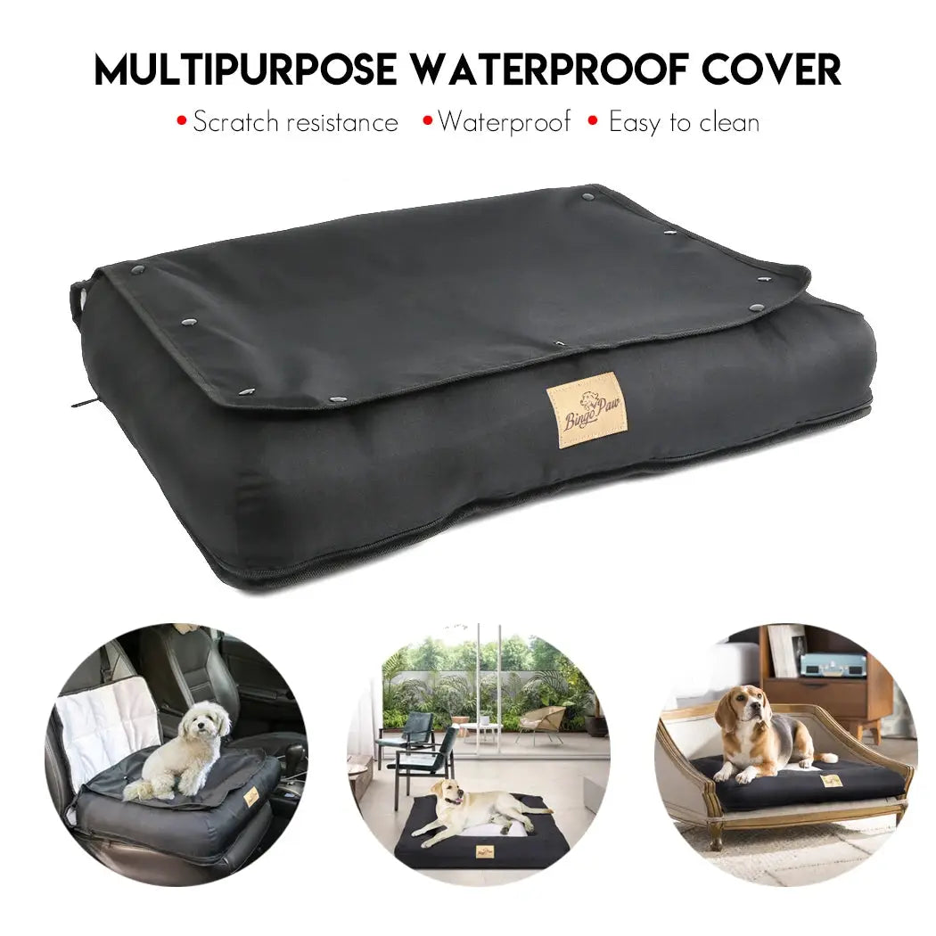 BINGOPAWCN Dog Car Seat Bed Waterproof With Removable Pad by Furtastic Pet Essentials
