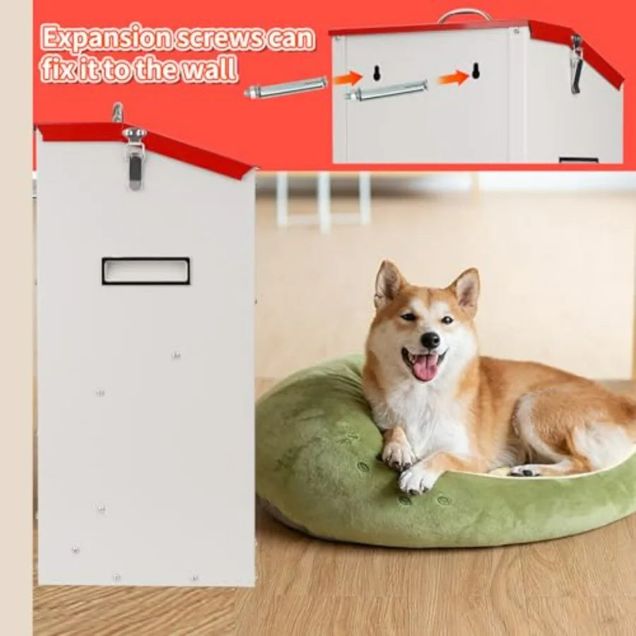 Hign-concerned Large Capacity Automatic Dog Feeder With Handle