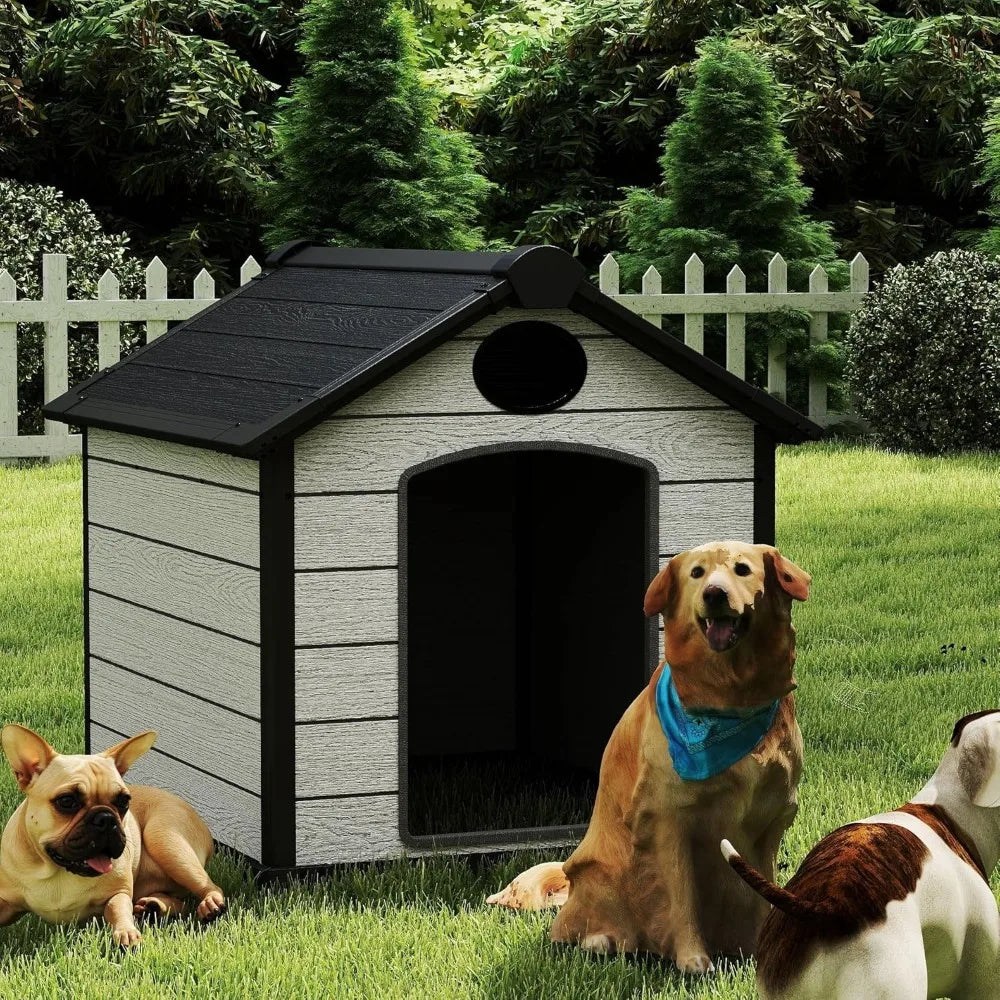 Insulated Igloo Dog House For Large Dogs With Elevated Floor