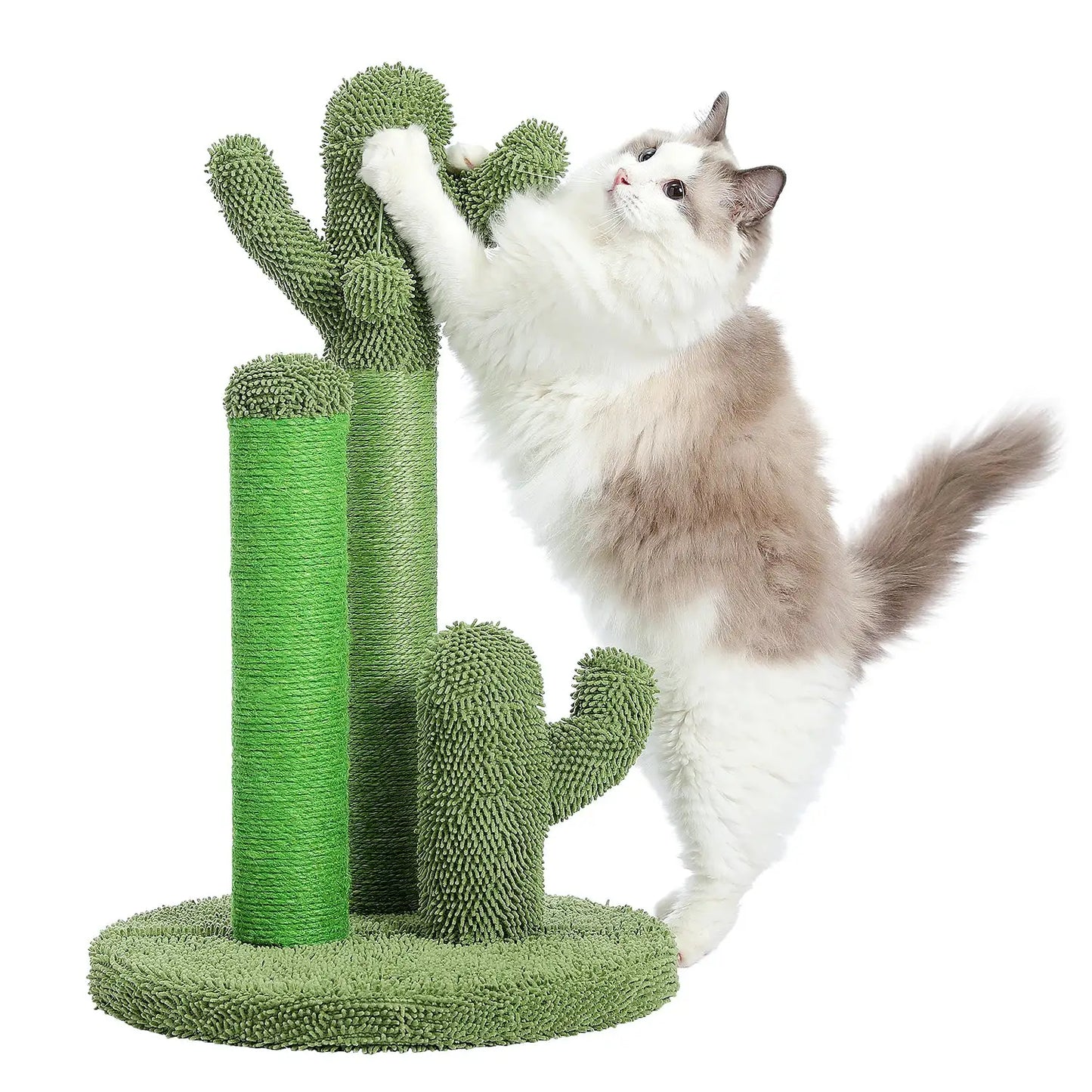 PAWZ Road Cactus Cat Scratcher Post With Three Scratching Poles by Furtastic Pet Essentials