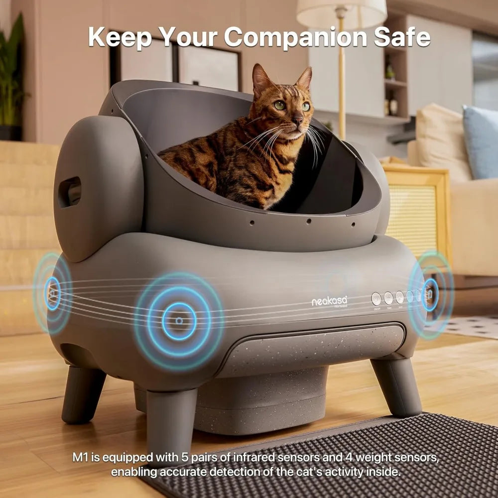Neakasa M1 Open Top Self Cleaning Cat Litter Box App