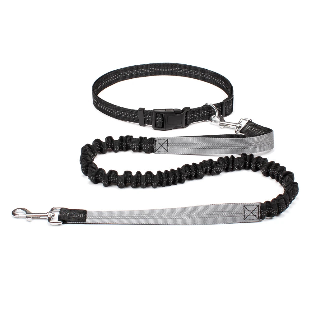 NONECN Hand Free Dog Leash Waist Belt for Walking Jogging
