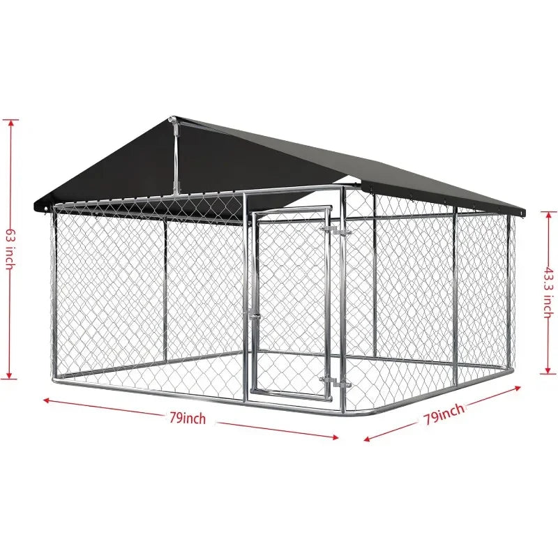 High-concerned Heavy Duty Outdoor Dog Playpen Kennel With Steel Mesh