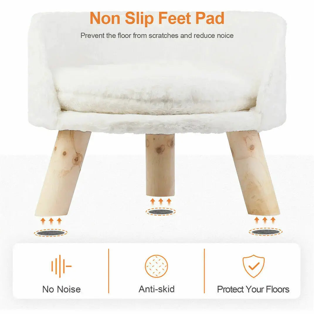 NONECN Luxury Soft Cat Bed Plush Nest with Cushion Pad by Furtastic Pet Essentials