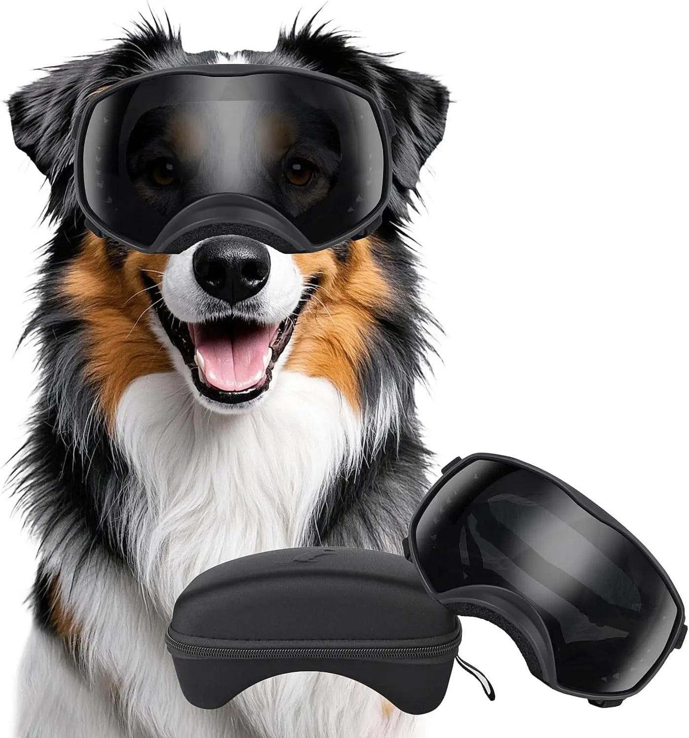 ATUBAN Dog Sunglasses UV Protection Windproof Goggles for Dogs