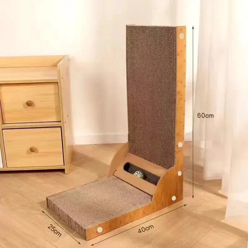 NONECN Cat Scratcher Detachable Wooden Scratching Post For Cats by Furtastic Pet Essentials