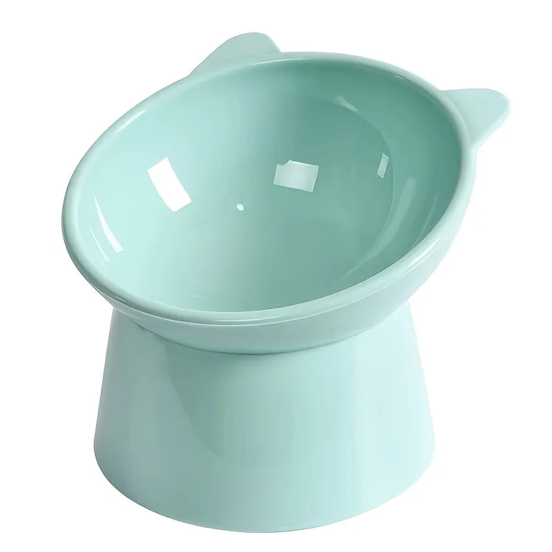 AEHOME Tilted Cat Bowl Ergonomic Raised Non Slip Anti Vomit