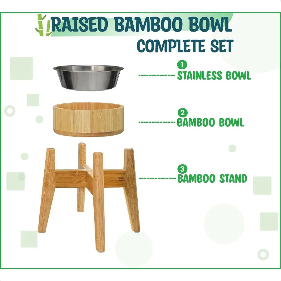 Hign-Concerned Stainless Steel Elevated Dog Bowls Raised Feeder