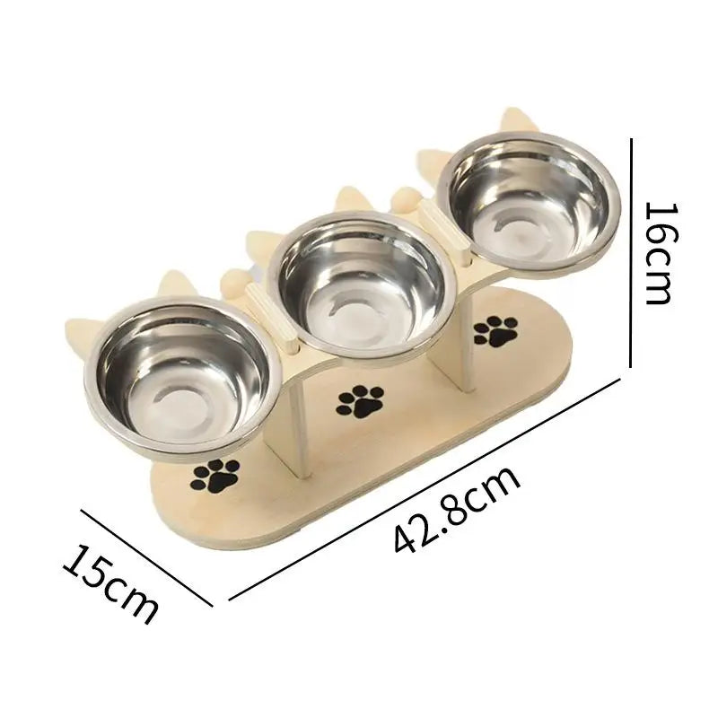 YOWEI Elevated Cat Food Bowls With Raised Non Slip Base