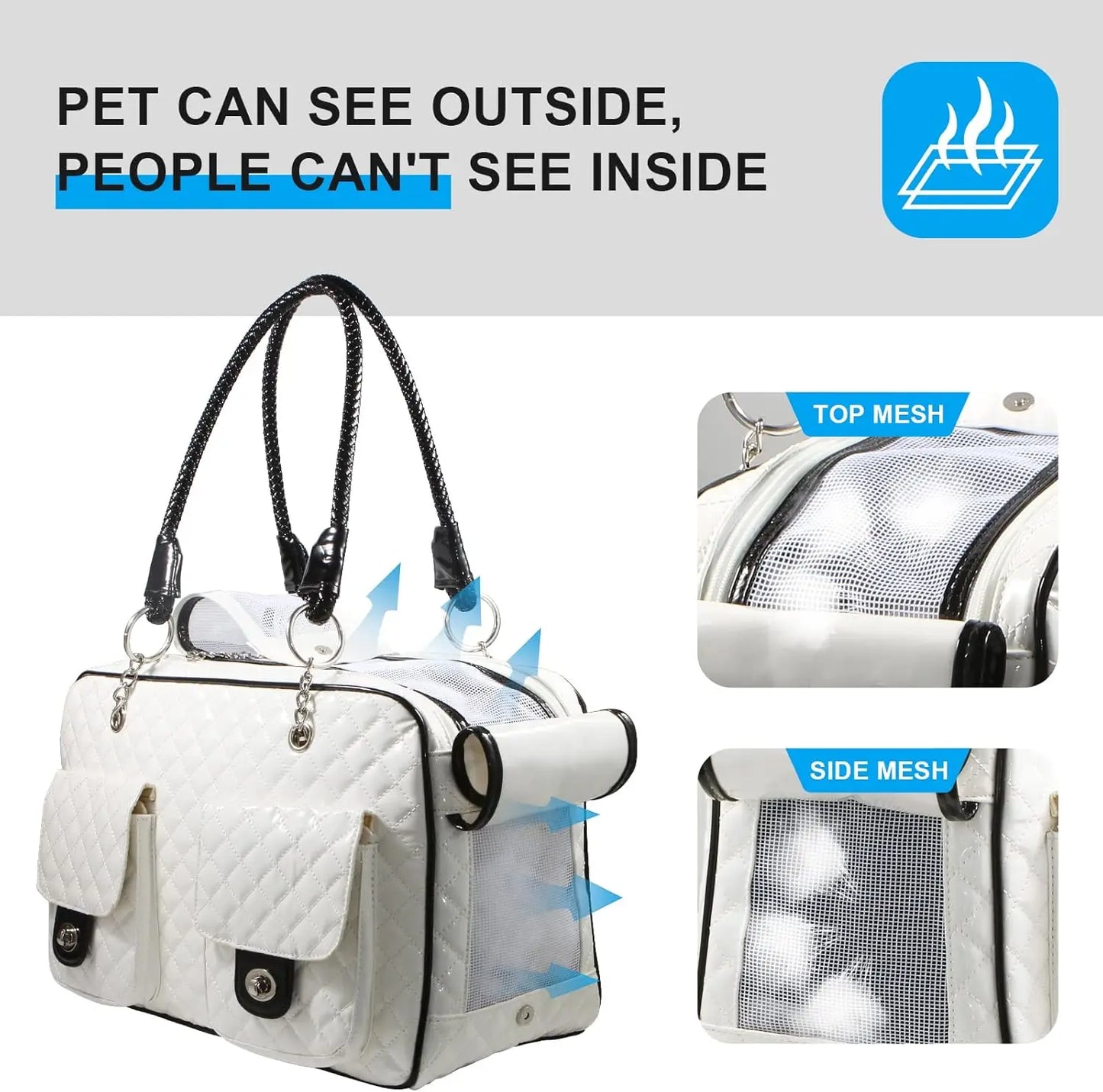 XMSJ Soft Sided Pet Travel Carrier Airline Approved