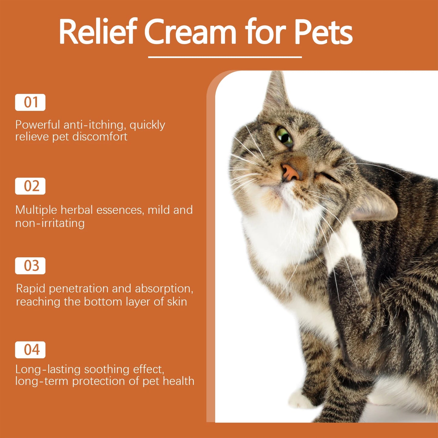YEGBONG Pet Relief Itching Cream Nourishing Gentle Skin Comfort