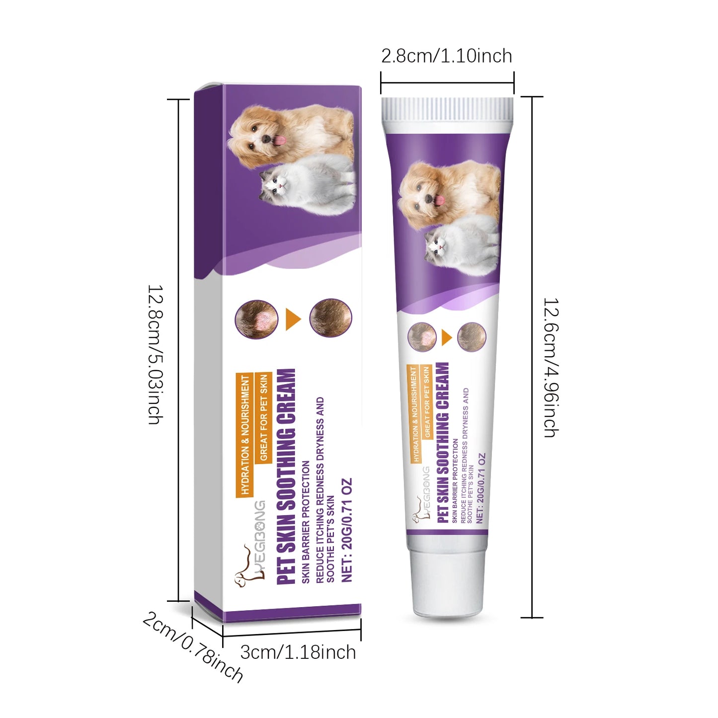 YEGBONG Pet Skin Care Cream Nourishing Relief Itching Hydrating