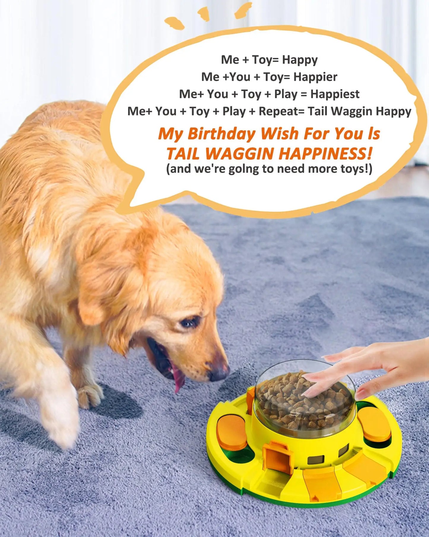 Interactive Puzzle Dog Toy Enrichment Slow Feeder Dispenser