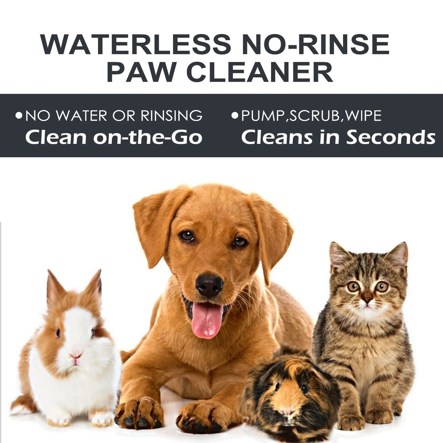YEGBONG Waterless Pet Paw Cleaner Rich Bubble Cleaning