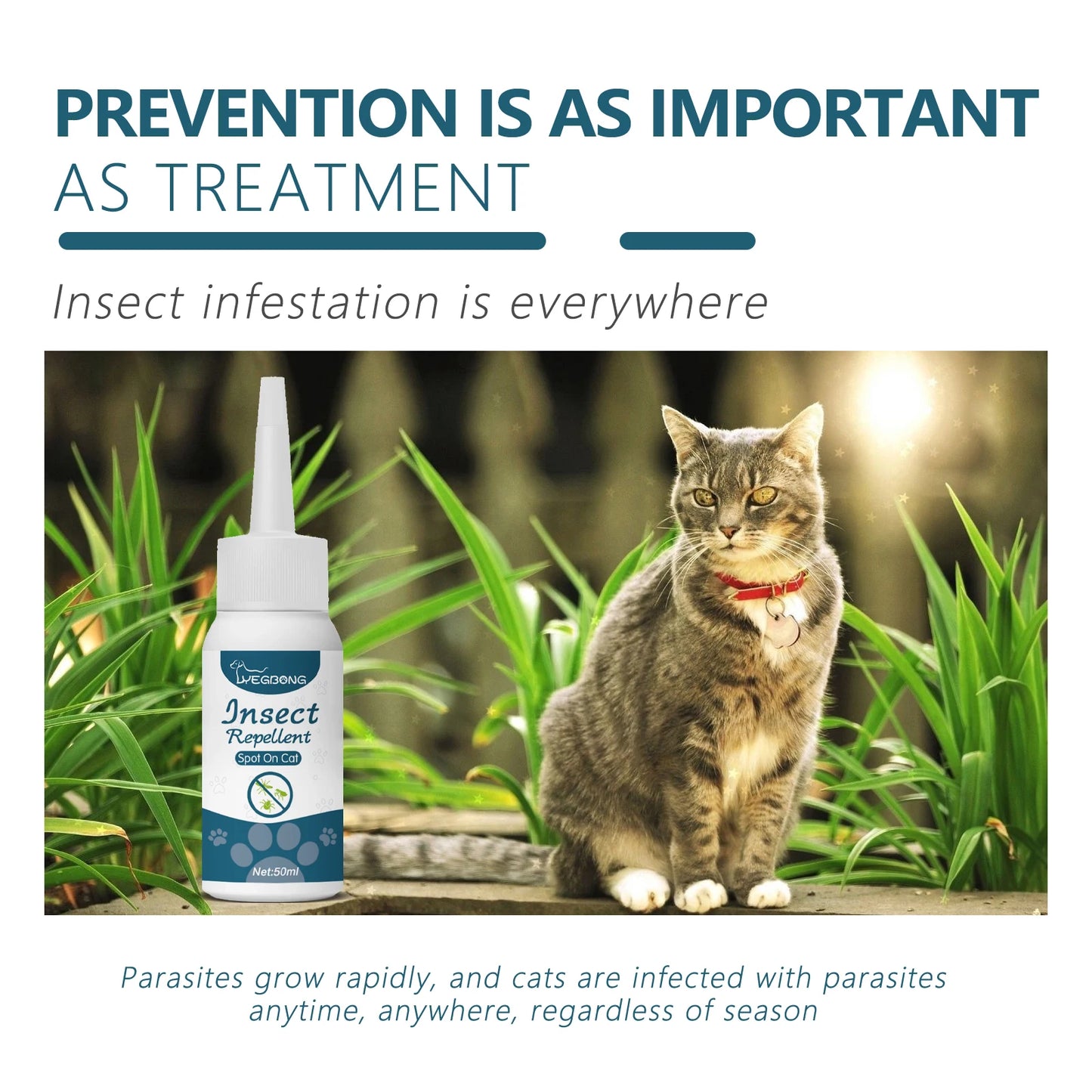 YEGBONG Pet Anti Flea Drops For Cats And Dogs Care