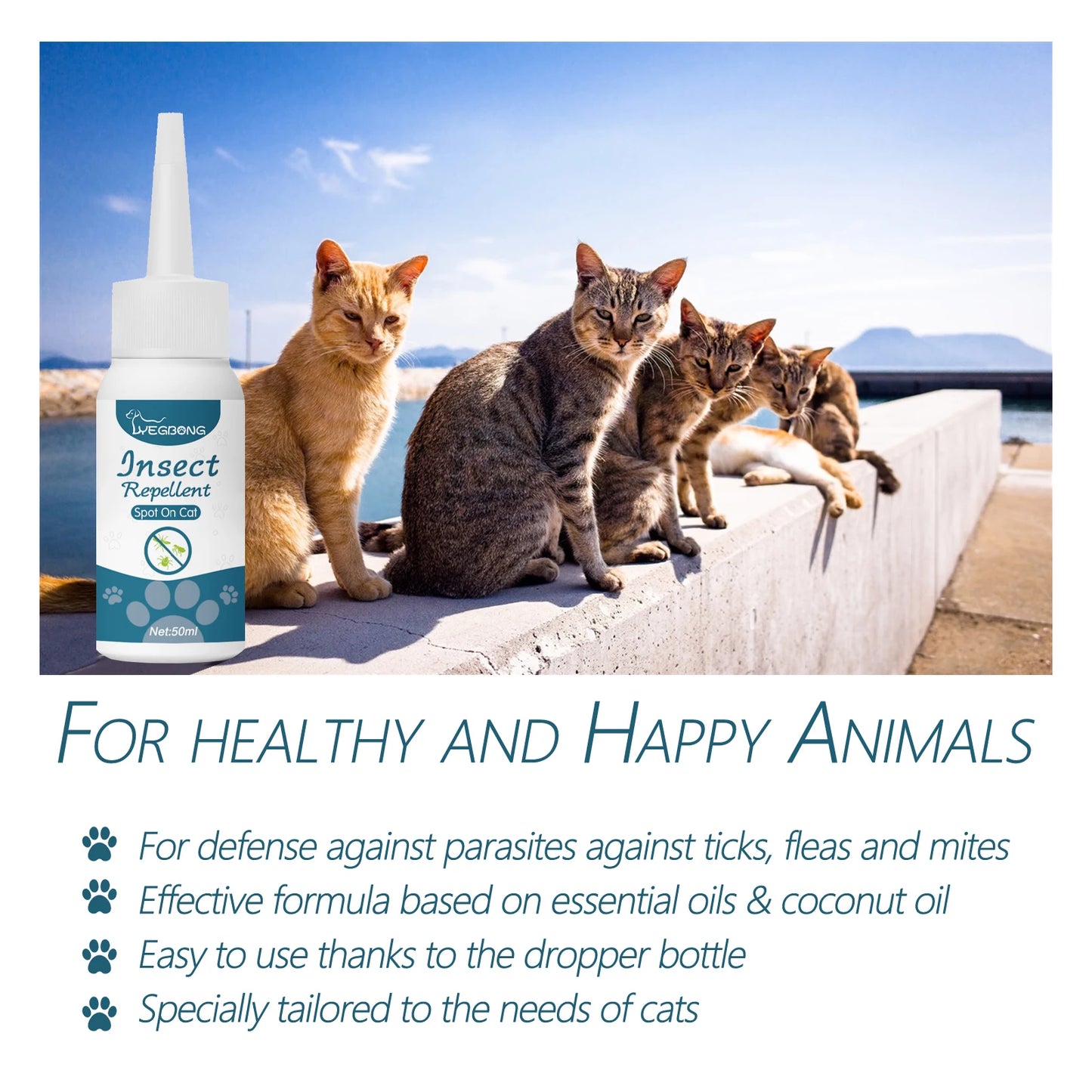 YEGBONG Pet Anti Flea Drops For Cats And Dogs Care