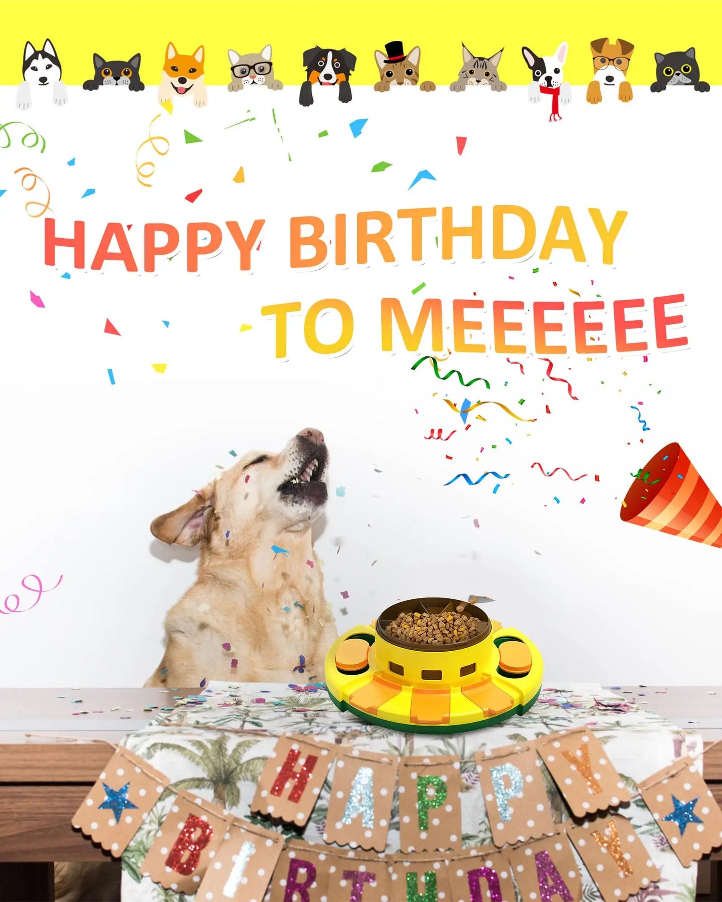 Interactive Puzzle Dog Toy Enrichment Slow Feeder Dispenser