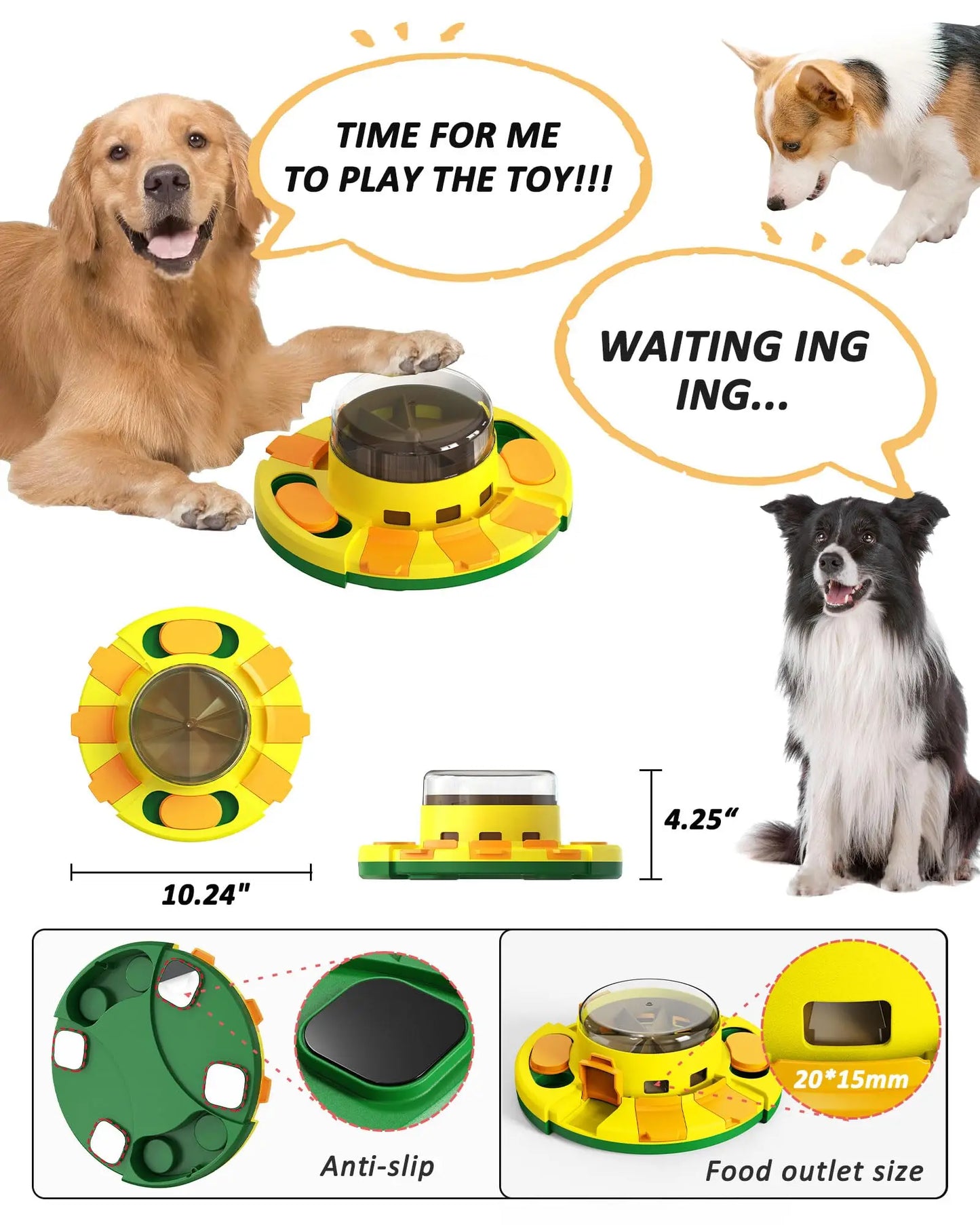 Interactive Puzzle Dog Toy Enrichment Slow Feeder Dispenser
