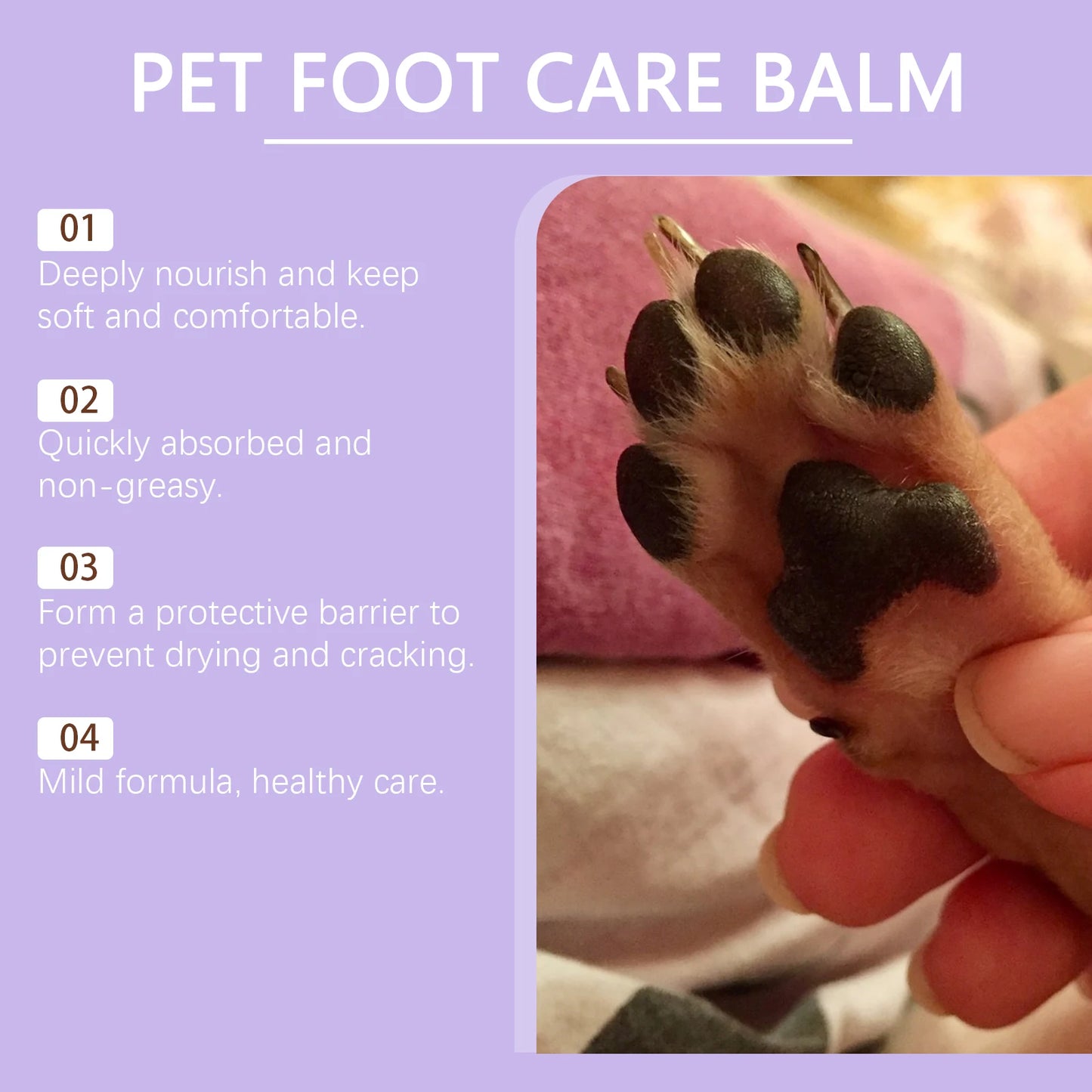 YEGBONG Pet Paw Cold Weather Moisturizer Balm Avocado Nourishment