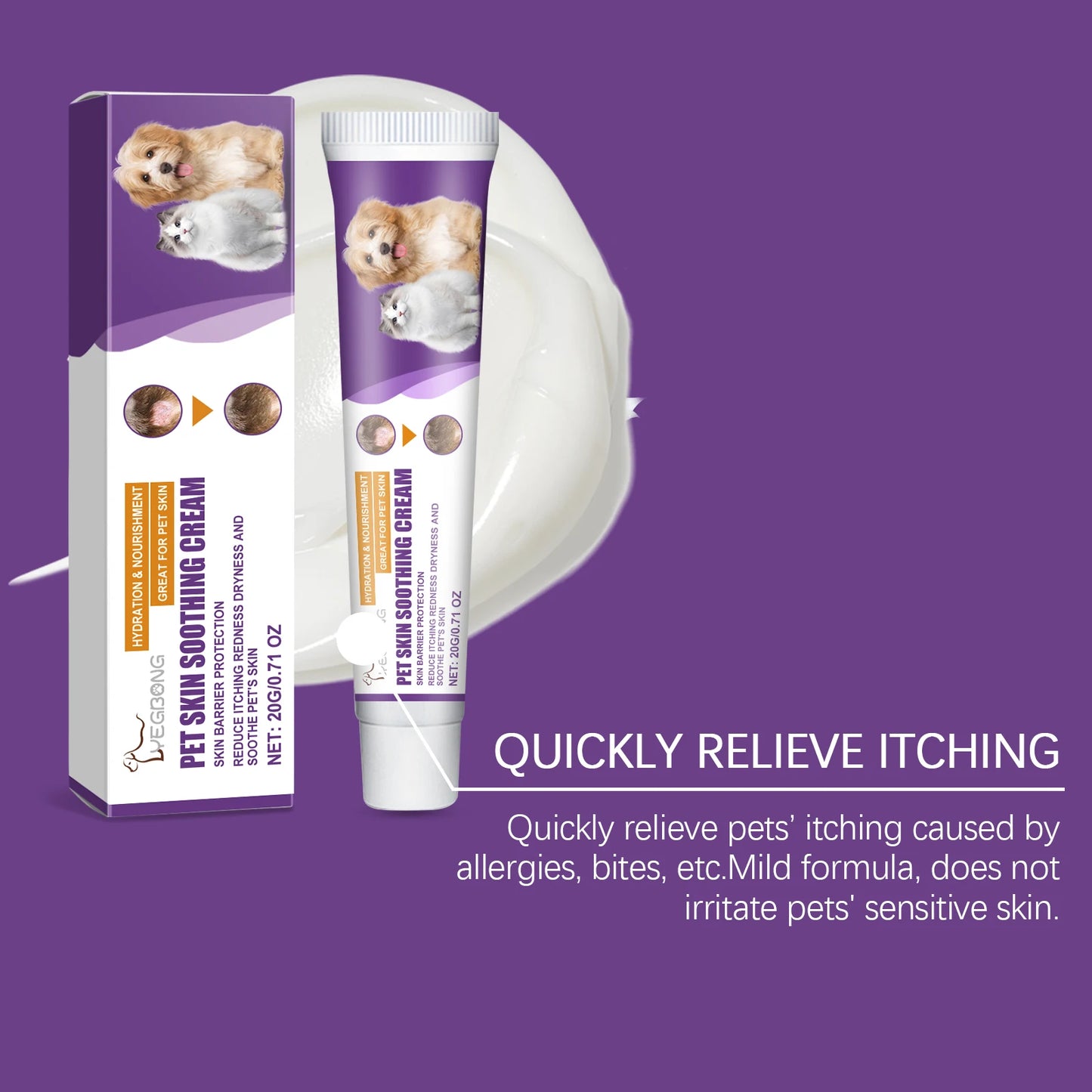 YEGBONG Pet Skin Care Cream Nourishing Relief Itching Hydrating