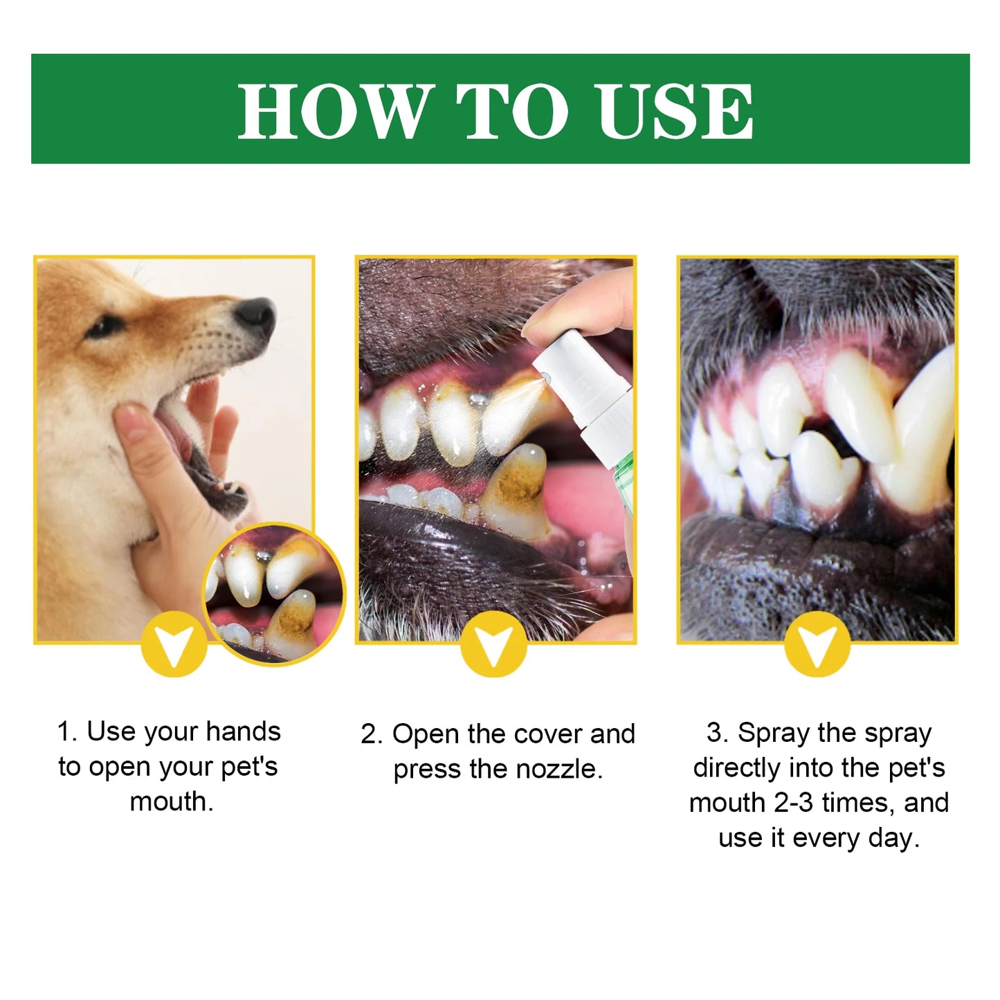 Yegbong Pet Dental Care Spray For Dogs And Cats Oral Hygiene
