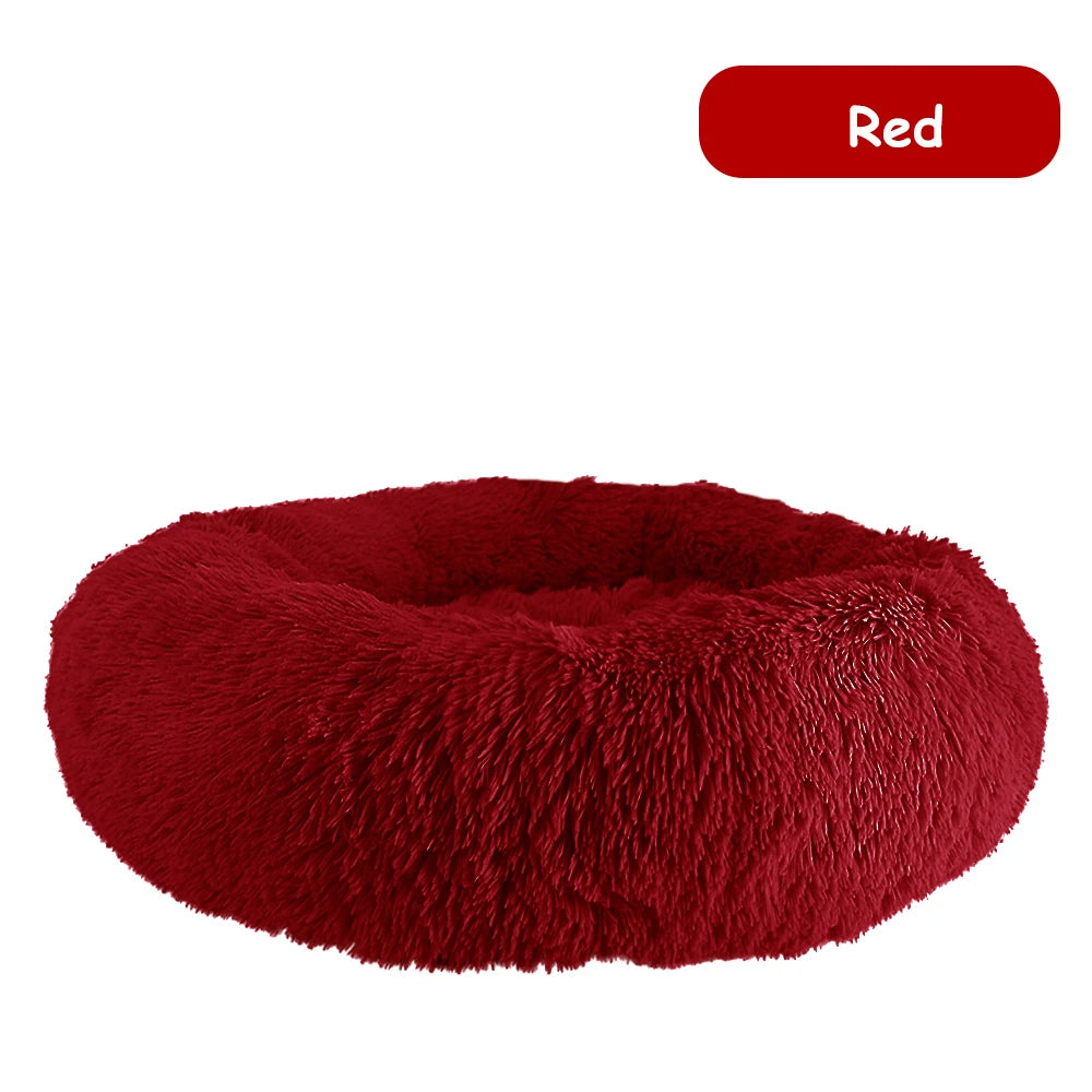 CN Zhejiang Donut Dog Bed Warm Plush Calming Washable Pet