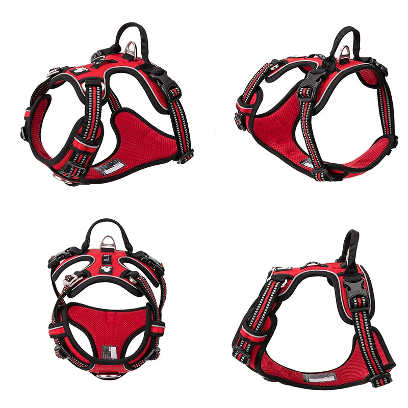 TRUELOVECN Truelove Reflective Nylon Dog Harness No Pull Adjustable