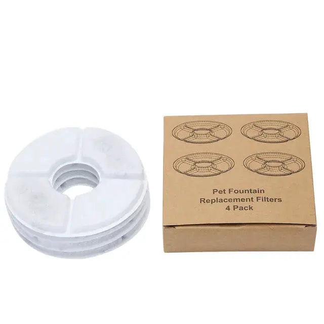 Automatic Pet Cat Water Fountain with LED Lighting 5 Pack Filters 2.4L USB Dogs Cats Mute Drinker Feeder Bowl Drinking Dispenser by Furtastic Pet Essentials