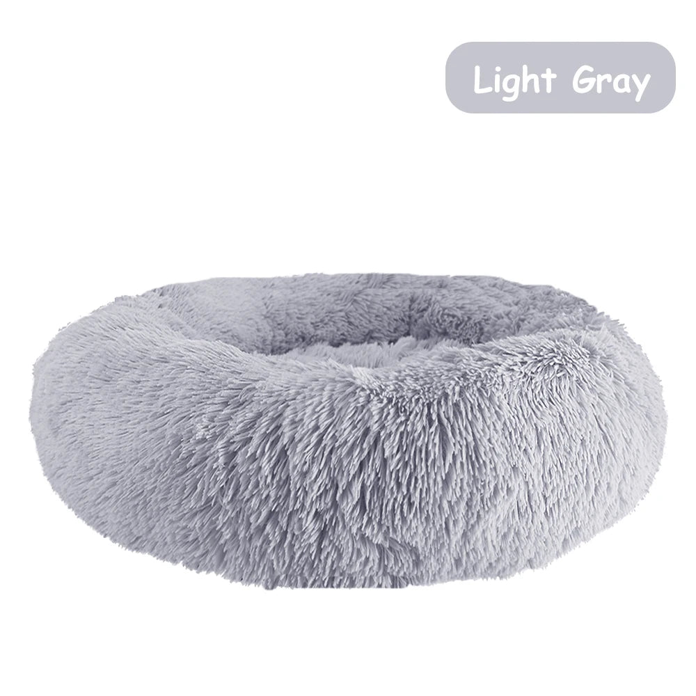 CN Zhejiang Donut Dog Bed Warm Plush Calming Washable Pet