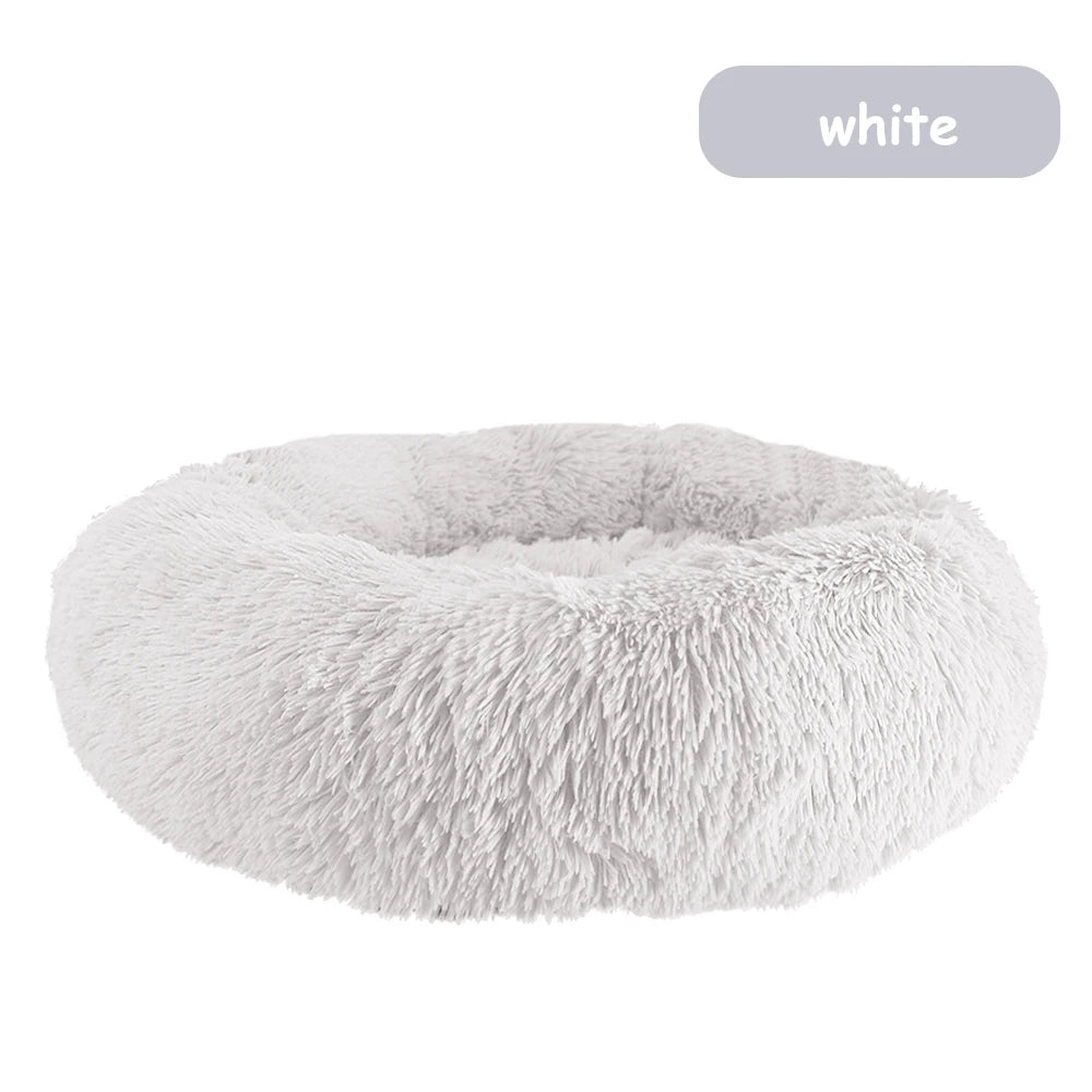 CN Zhejiang Donut Dog Bed Warm Plush Calming Washable Pet
