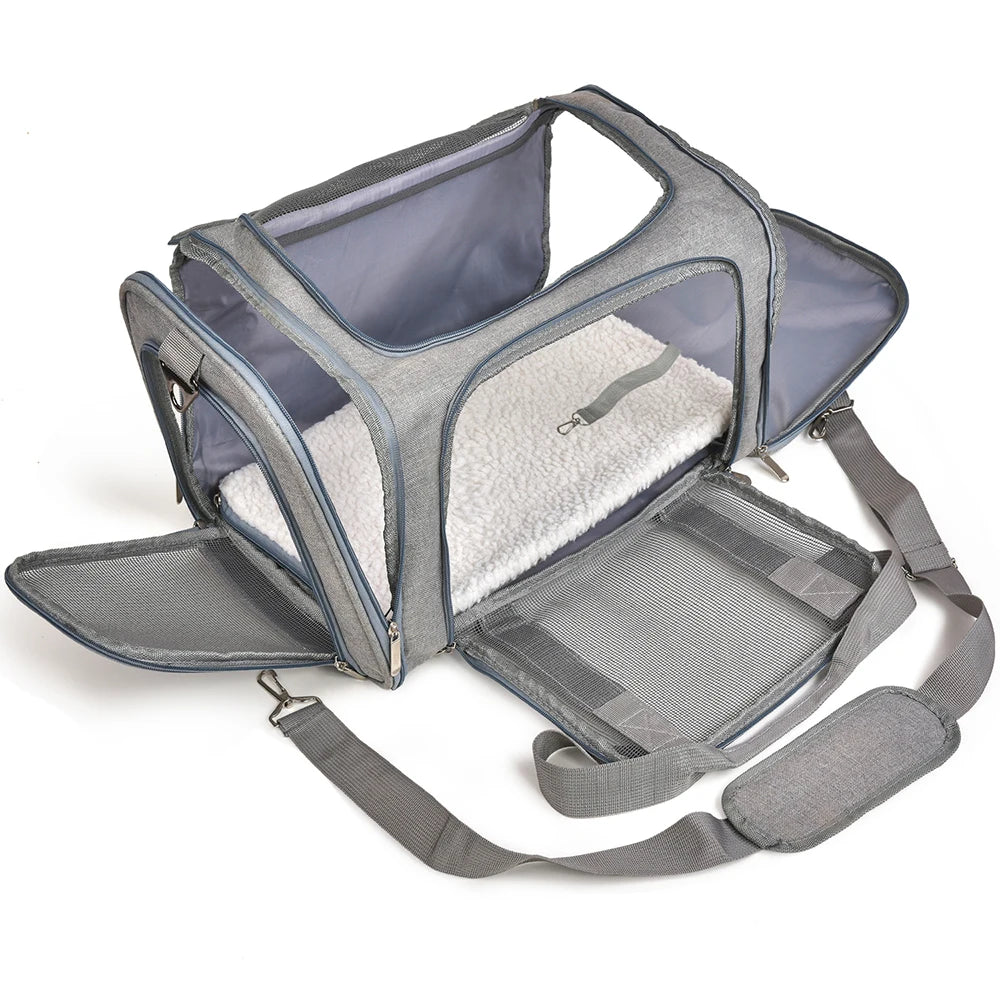 Soft Side Dog Carrier Backpack for Small Breeds Airline Approved