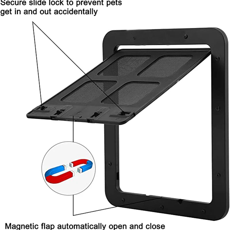 Otmagelu Magnetic Locking Pet Screen Door For Dogs And Cats