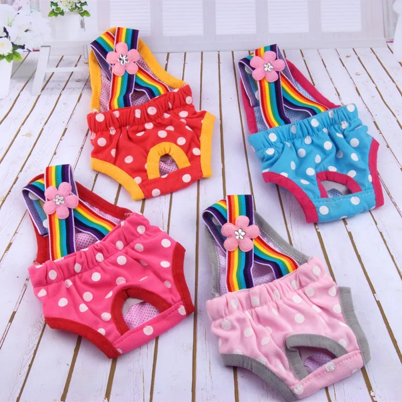 Dog Diaper Shorts Washable 100 Percent Cotton Pet Underwear