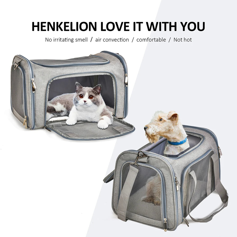 Soft Side Dog Carrier Backpack for Small Breeds Airline Approved