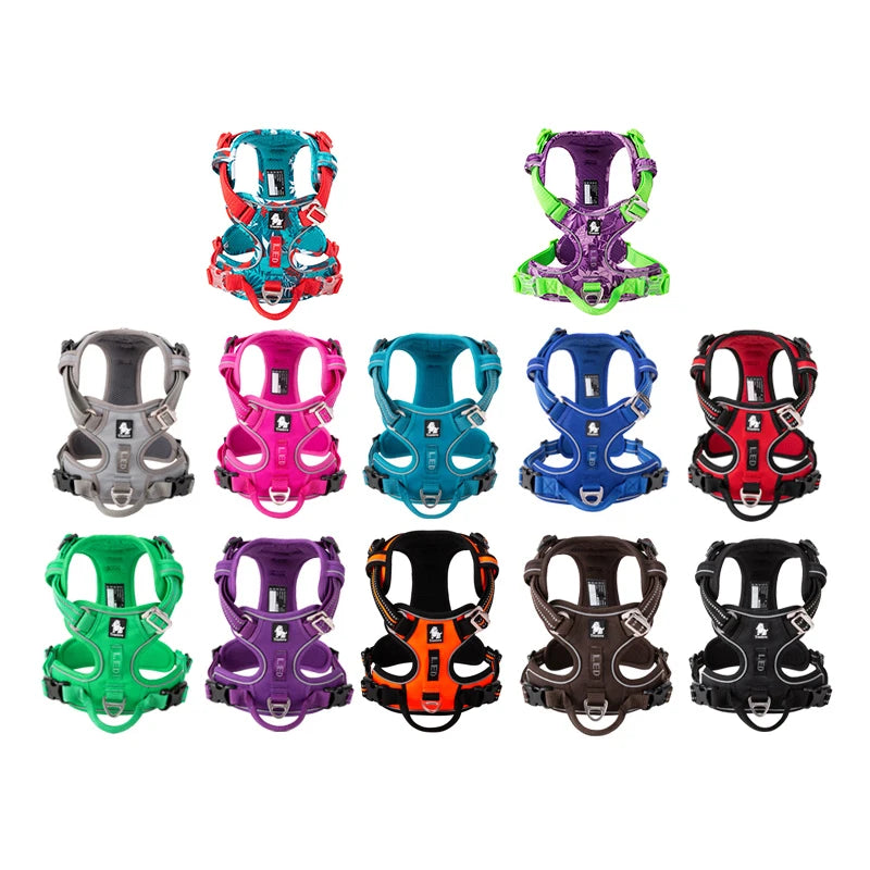 TRUELOVECN Truelove Reflective Nylon Dog Harness No Pull Adjustable