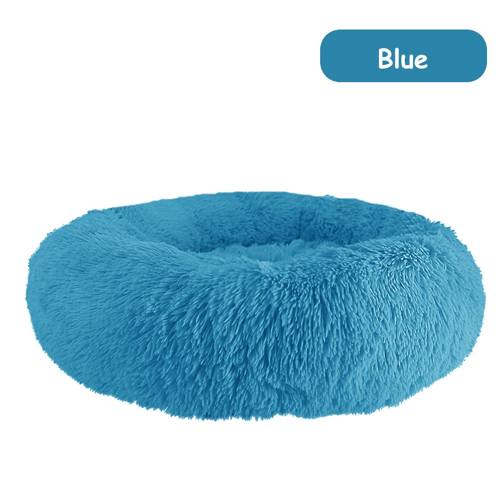CN Zhejiang Donut Dog Bed Warm Plush Calming Washable Pet
