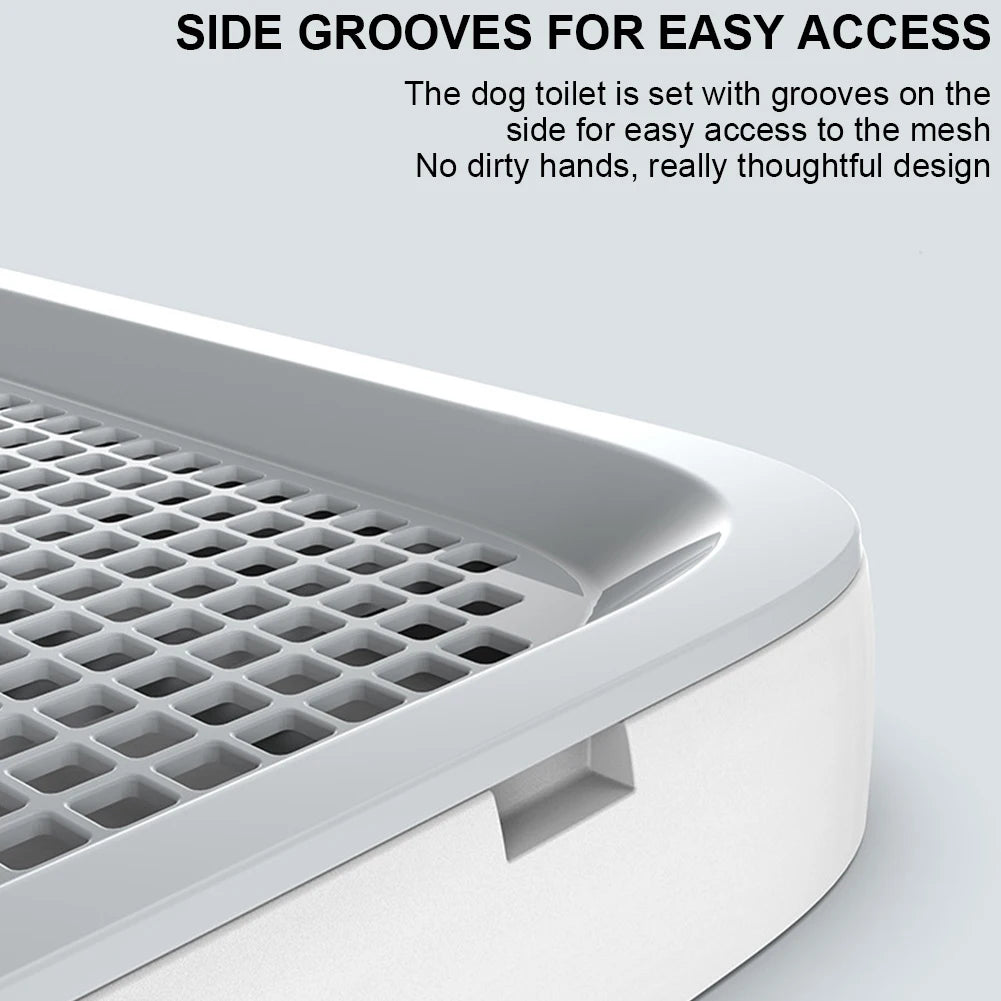 Shunmaii Dog Potty Tray With Pee Wall Portable Anti Splash Training