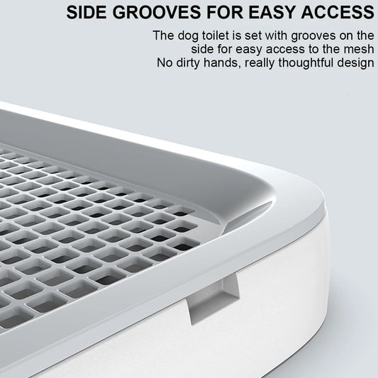 Shunmaii Dog Potty Tray With Pee Wall Portable Anti Splash Training