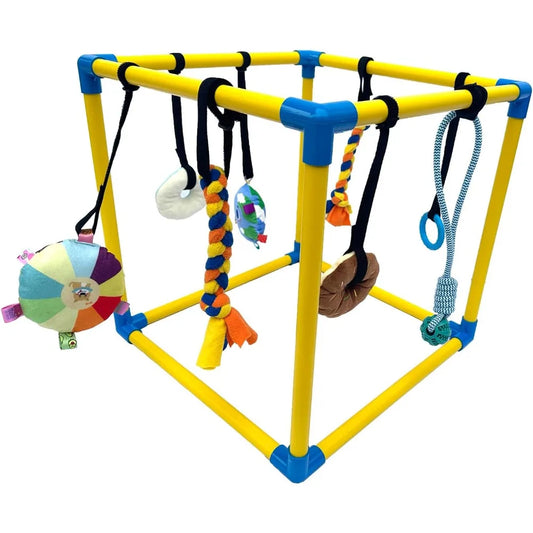 Hign-concerned Puppy Play Gym 8 Hanging Toys for Small Dogs