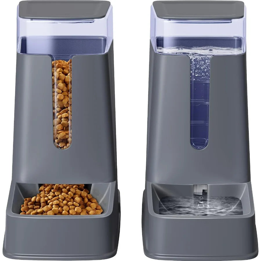 Hign-concerned Automatic Cat Feeder and Water Dispenser Set