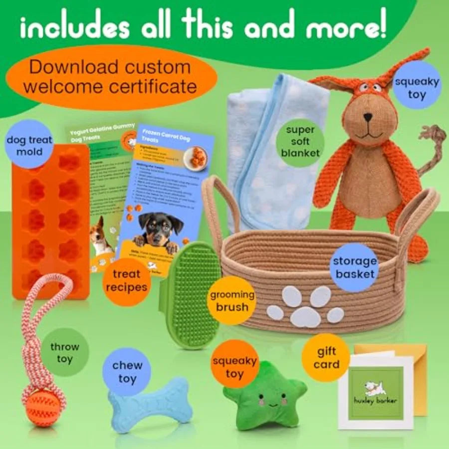 Puppy Starter Kit With Chew Toys And Training Essentials